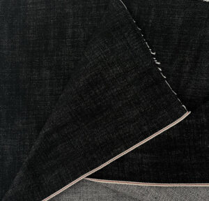 15oz Black Selvage Jeans Cloth Manufacturers Premium Selvedge Denim Fabric Raw Material Wholesale W366037k-5