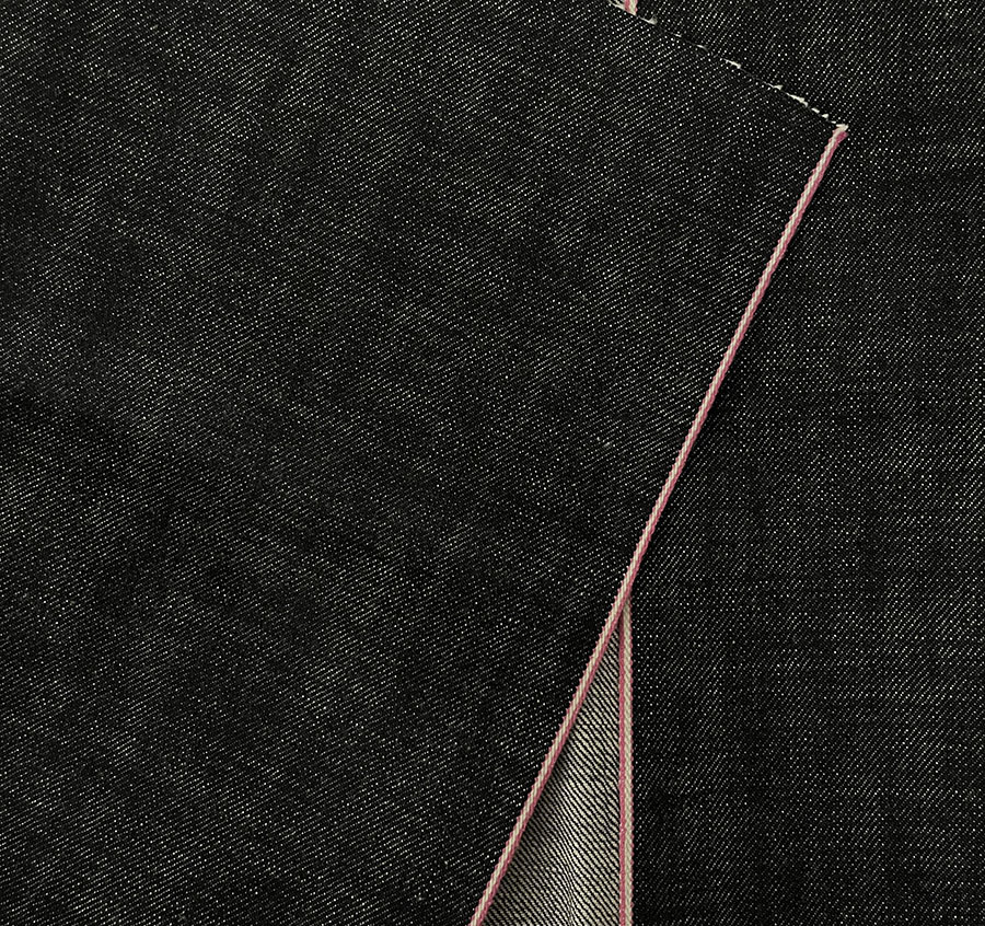 15.7oz Heavyweight Raw Selvedge Denim Fabric Vintage Unwashed Deep Indigo Pink Salvedge Jeans Cloth Wholesale W366038