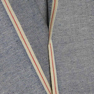 6.5 oz Summer Oxford Selvedge Denim Fabric Double Warp Single Weft Duck Canvas Red Selvage Jeans Cloth Wholesale For Shirts Dress Pants W184519